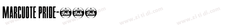 Marcuote Pride字体转换